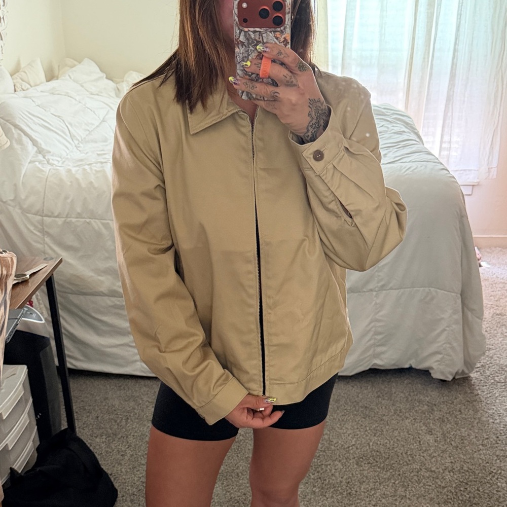H&M Light Beige Utility Jacket with Collar - Picture 2 of 8